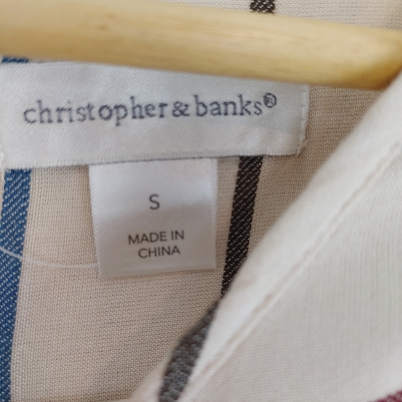 CHRISTOPHER&BANKS |Striped Multi Color Long Sleeve - Picture 8 of 10